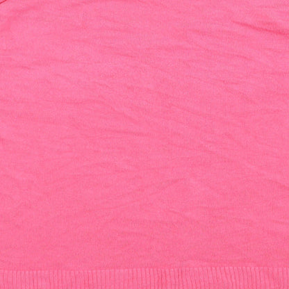 F&F Womens Pink  Acrylic Pullover Sweatshirt Size 12  Pullover