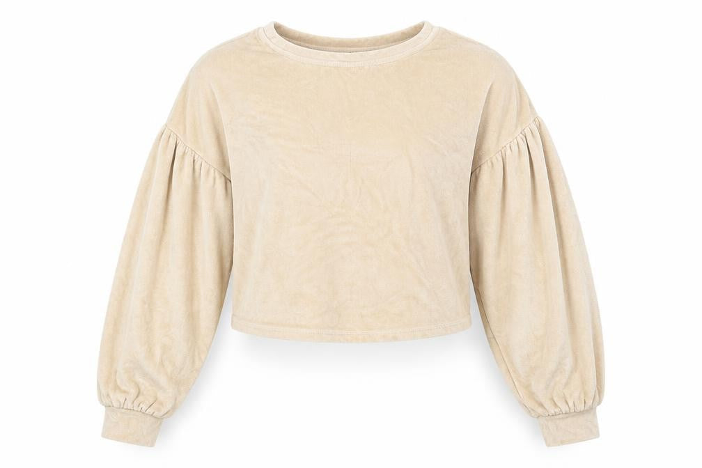 George Girls Beige  Cotton Pullover Sweatshirt Size 12-13 Years  Pullover - joyful