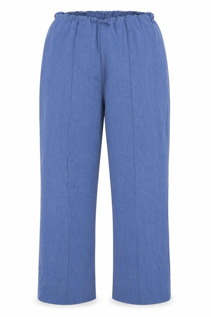 emma Womens Blue  Polyester Trousers  Size 12 L28 in Regular