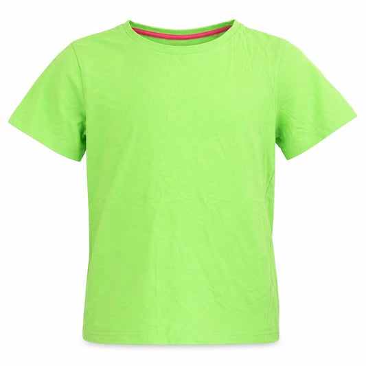 TU Girls Green  Cotton Basic T-Shirt Size 8 Years Crew Neck Pullover