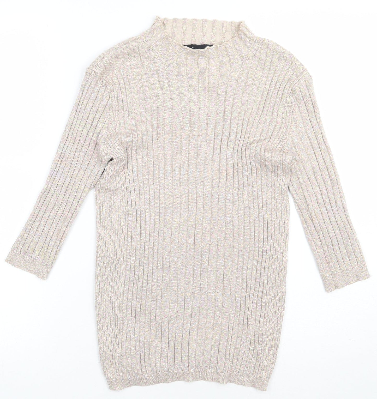 Primark Womens Beige  Viscose Pullover Sweatshirt Size 10  Pullover