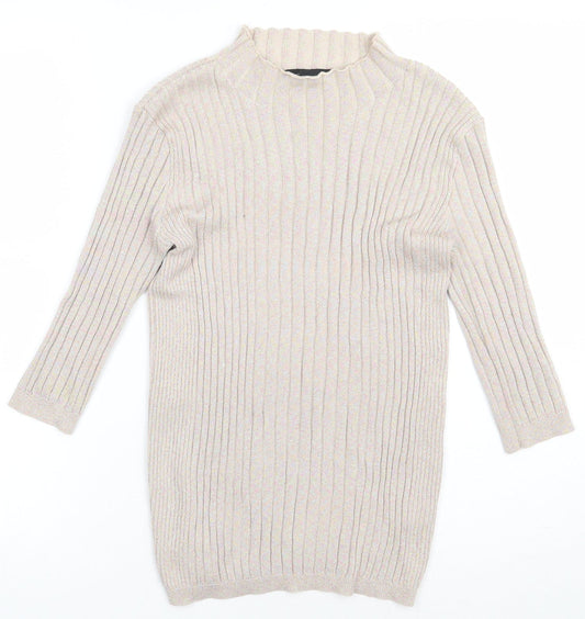 Primark Womens Beige  Viscose Pullover Sweatshirt Size 10  Pullover