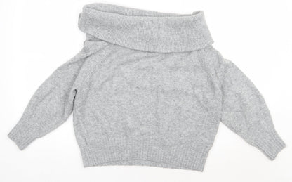 H&M Womens Grey  Acrylic Pullover Sweatshirt Size XL  Pullover