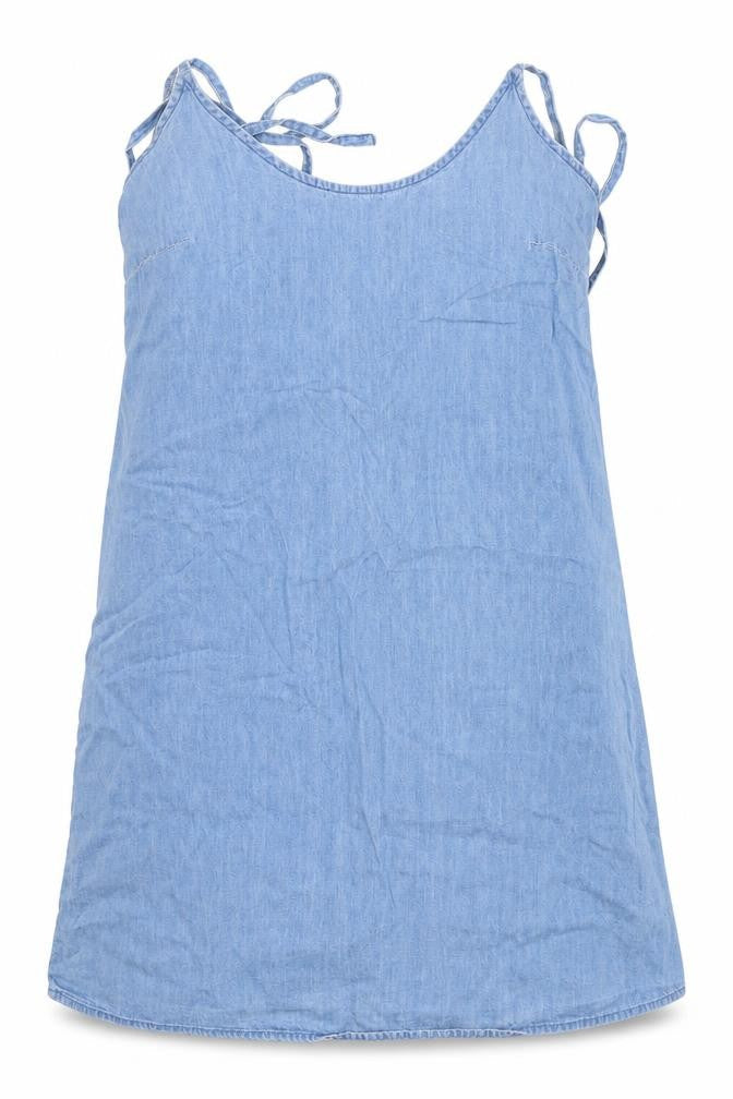 ASOS Womens Blue  Cotton Basic Tank Size 8 Round Neck