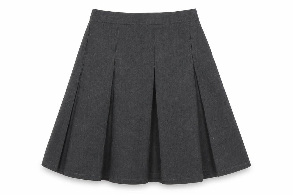 Marks & Spencer Girls Grey  Polyester A-Line Skirt Size 9-10 Years  Regular