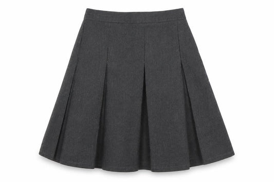 Marks & Spencer Girls Grey  Polyester A-Line Skirt Size 9-10 Years  Regular