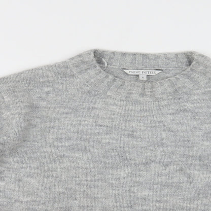 Preloved NEXT Womens Grey Crew Neck  Acrylic Pullover Jumper Size S - Detail