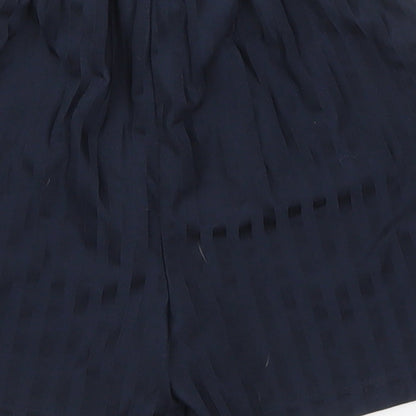 Tu Boys Blue Striped Polyester Sweat Shorts Size 7 Years  Regular