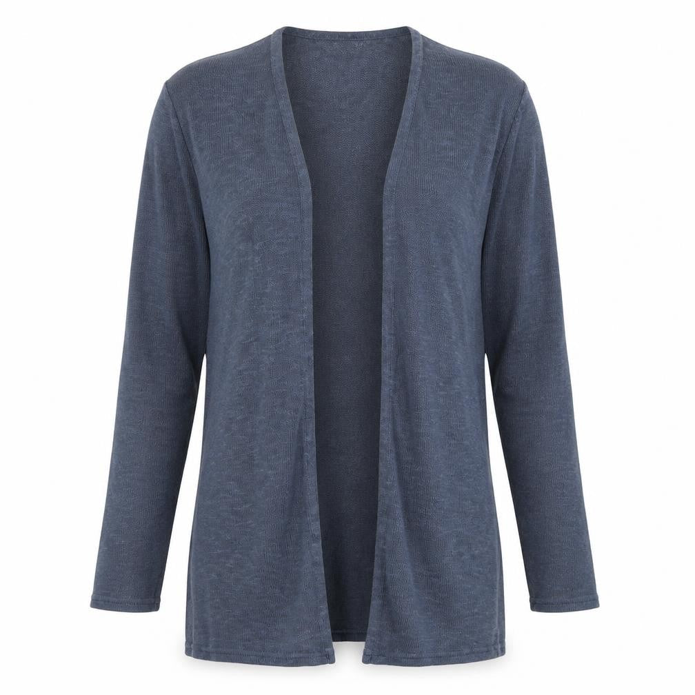 Divided Womens Blue Round Neck  Polyester Cardigan Jumper Size XS