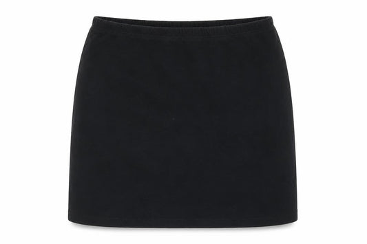 Internacionale Womens Black  Cotton A-Line Skirt Size 12