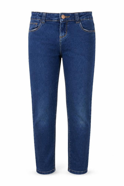 Denim Co Girls Blue  Cotton Skinny Jeans Size 9-10 Years  Regular Button