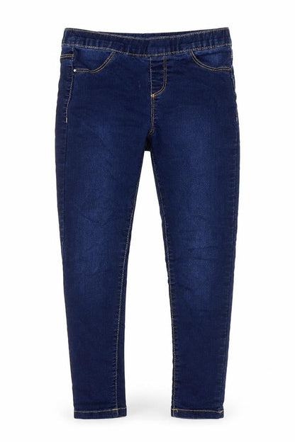 F&F Girls Black  Cotton Jegging Jeans Size 9 Months L22 in Regular