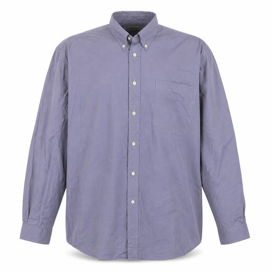 Ambience Mens Blue  Cotton  Button-Up Size 16 Collared Button