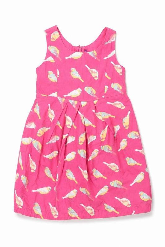 Emma Bunton Girls Pink  Cotton A-Line  Size 3 Years  Round Neck Zip