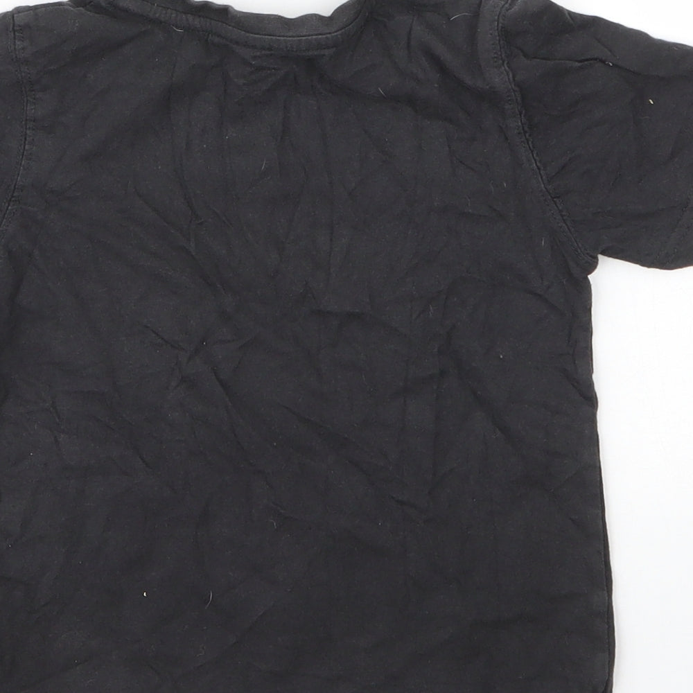 TU Boys Grey  Cotton Basic T-Shirt Size 4 Years Round Neck