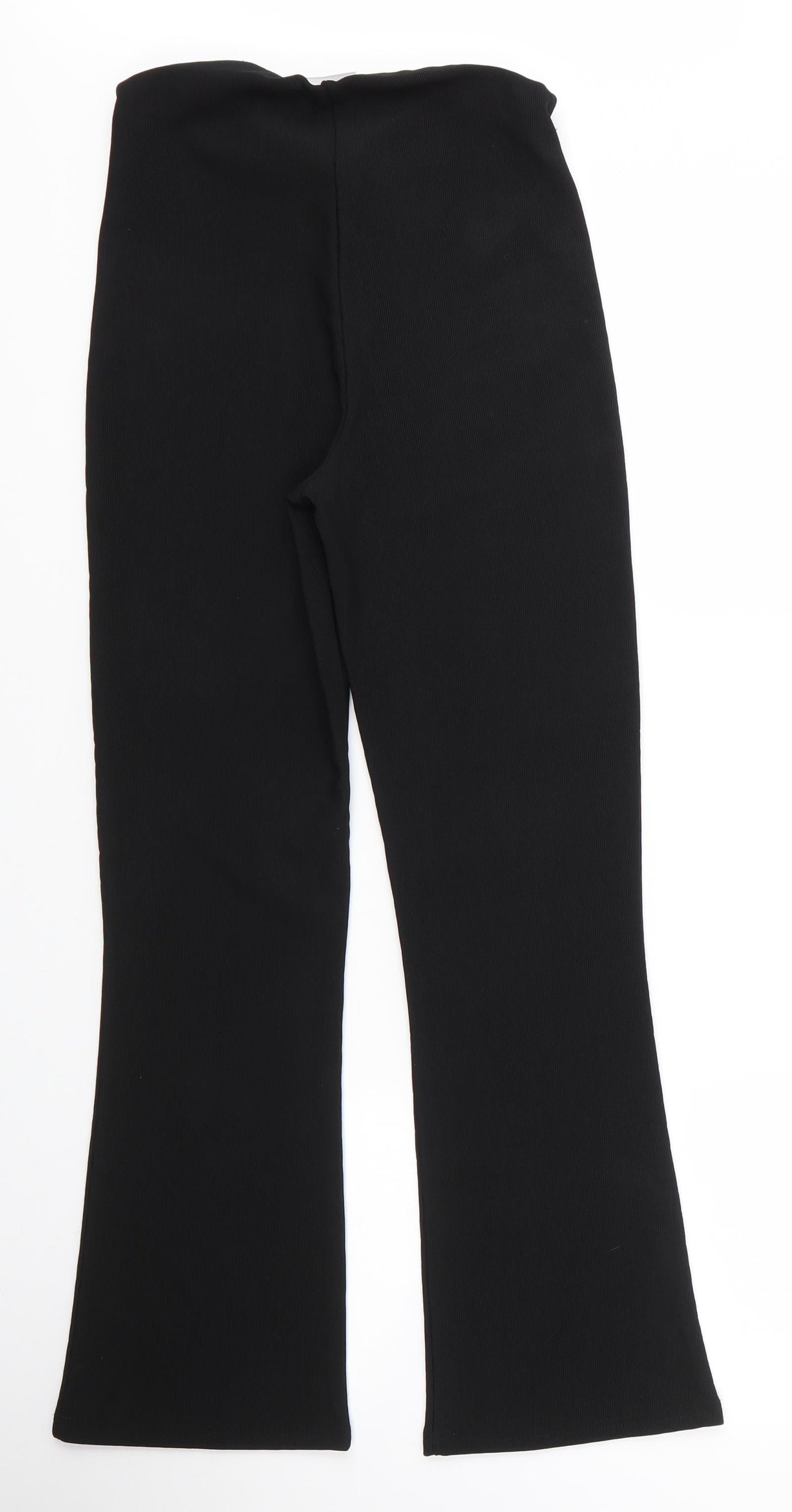 XE Womens Black  Polyester Trousers  Size 10 L28 in Regular