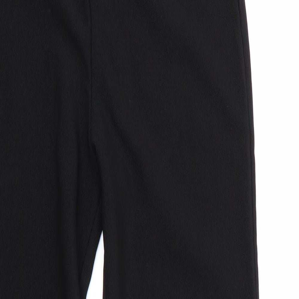 XE Womens Black  Polyester Trousers  Size 10 L28 in Regular