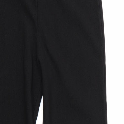 XE Womens Black  Polyester Trousers  Size 10 L28 in Regular