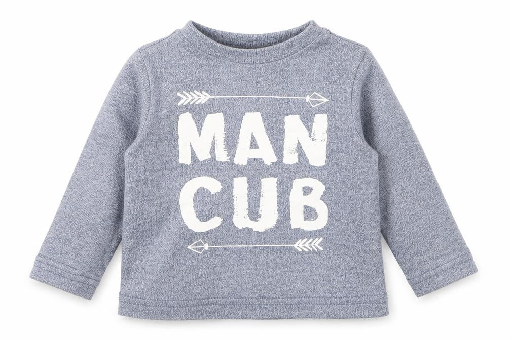 F&F Boys Grey  Cotton Basic T-Shirt Size 6-9 Months Round Neck