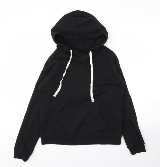 Preworn Mens Black  Cotton Pullover Hoodie Size XS