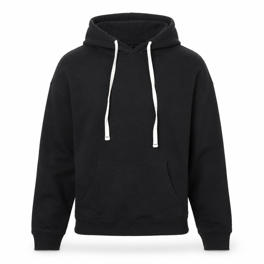 Preworn Mens Black  Cotton Pullover Hoodie Size XS