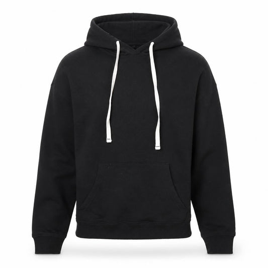 Preworn Mens Black  Cotton Pullover Hoodie Size XS