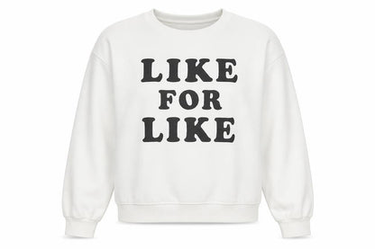 Bershka Womens White  Cotton Blend Pullover Sweatshirt Size L   - like for like