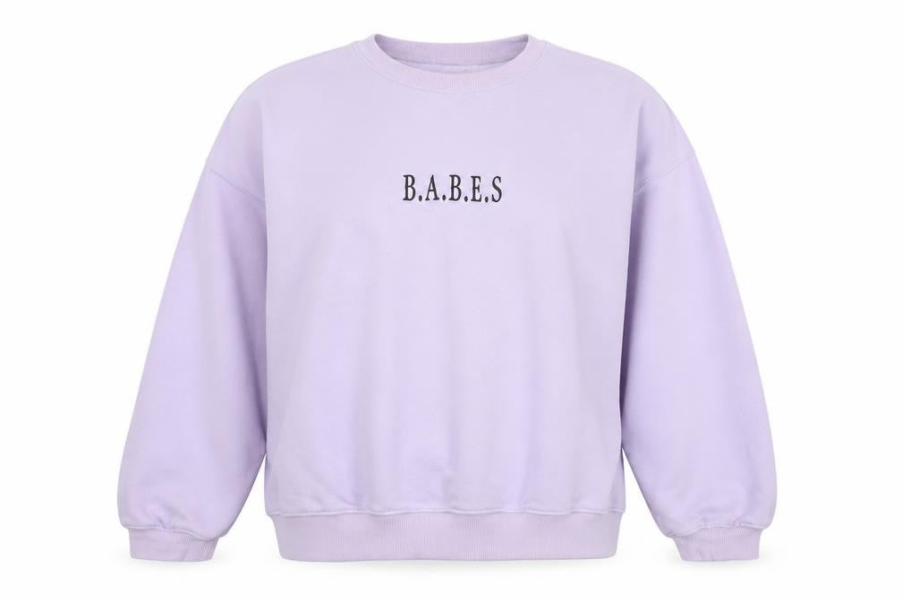 Divided by H&M Womens Purple  Cotton Pullover Sweatshirt Size L   - babes
