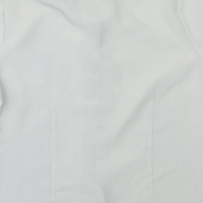 BHS Womens Grey  Polyester Basic Button-Up Size 12 Collared