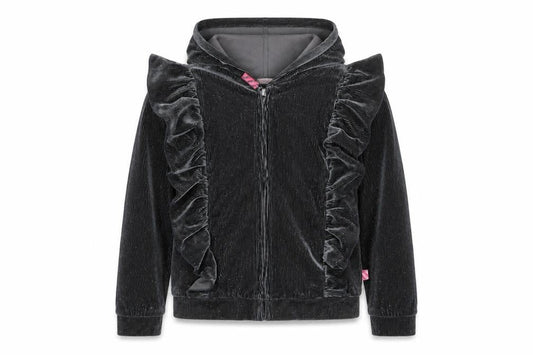 Billieblush Womens Grey  Polyester Full Zip Hoodie Size 10