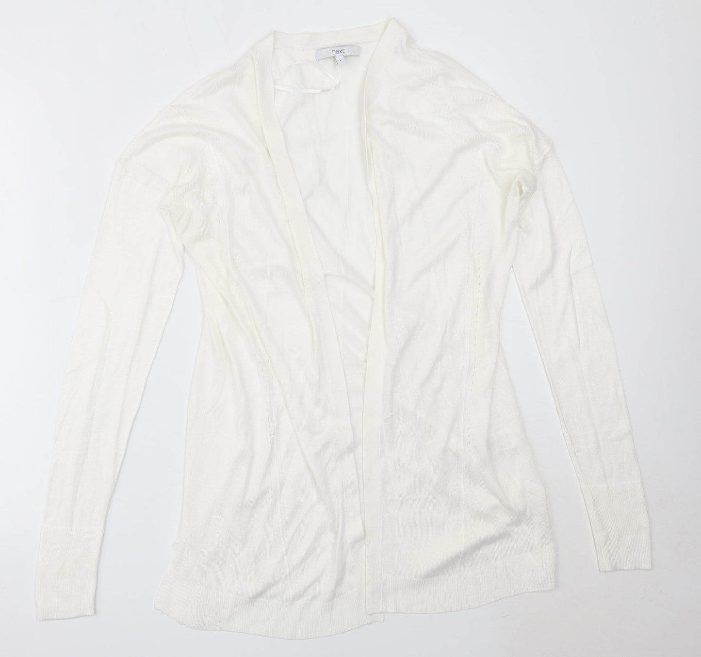 NEXT Womens White Round Neck  Acrylic Pullover Jumper Size 8