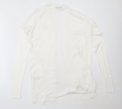 Next Womens White Round Neck  Acrylic Pullover Jumper Size 8