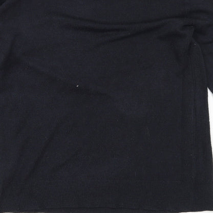 Dorothy Perkins Womens Blue Round Neck  Acrylic Pullover Jumper Size 10