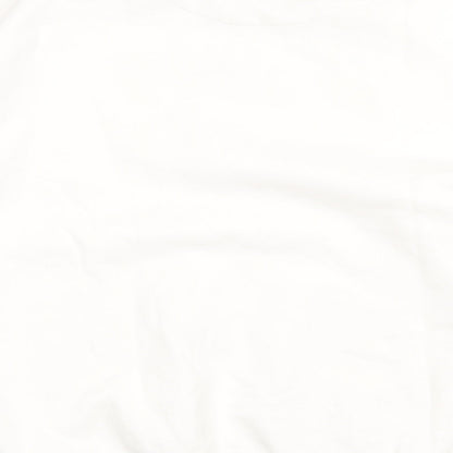 F&F Womens White  Cotton Pullover Sweatshirt Size 8  Pullover - merci
