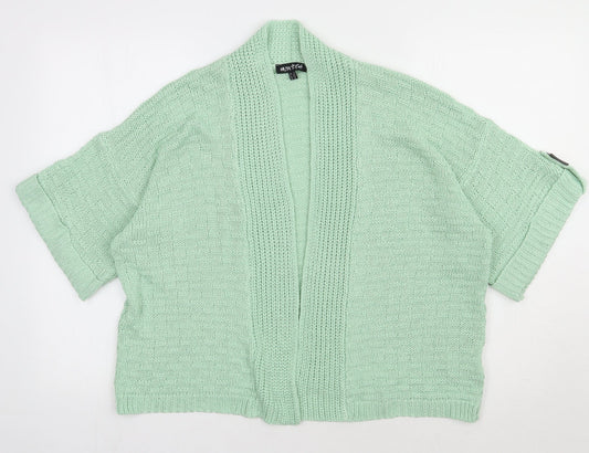 Marble Womens Green V-Neck  Acrylic Cardigan Jumper Size 4
