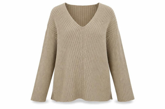 Boohoo Womens Beige  Acrylic Pullover Sweatshirt Size 16  Pullover