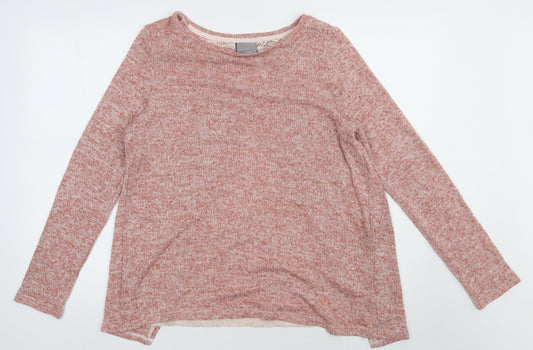 VERO MODA Womens Pink  Polyester Pullover Sweatshirt Size M  Pullover - lace detail on back