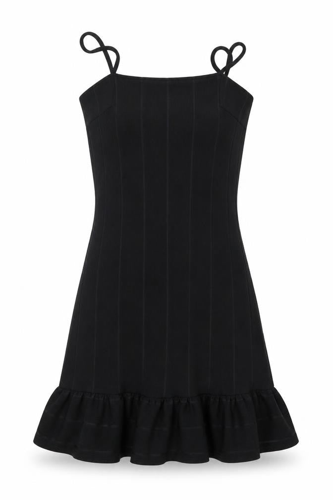 In the Style Womens Black  Polyester Mini  Size 8  Off the Shoulder