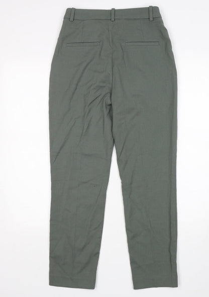 Preloved H&M Womens Green  Polyester Trousers  Size 6 L27 in Regular - Back