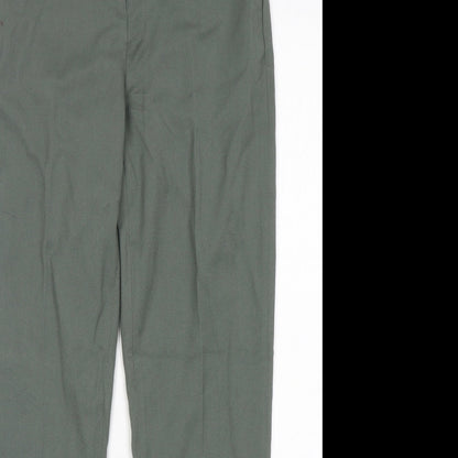 Preloved H&M Womens Green  Polyester Trousers  Size 6 L27 in Regular - Detail