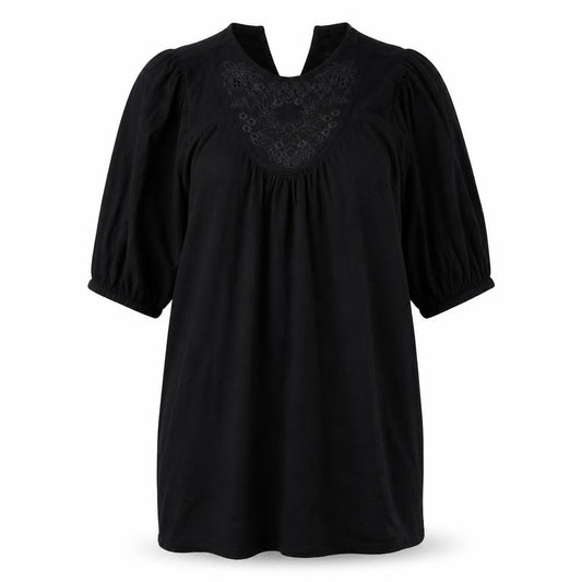 Next Womens Black  Viscose T-Shirt Dress  Size 10  Round Neck