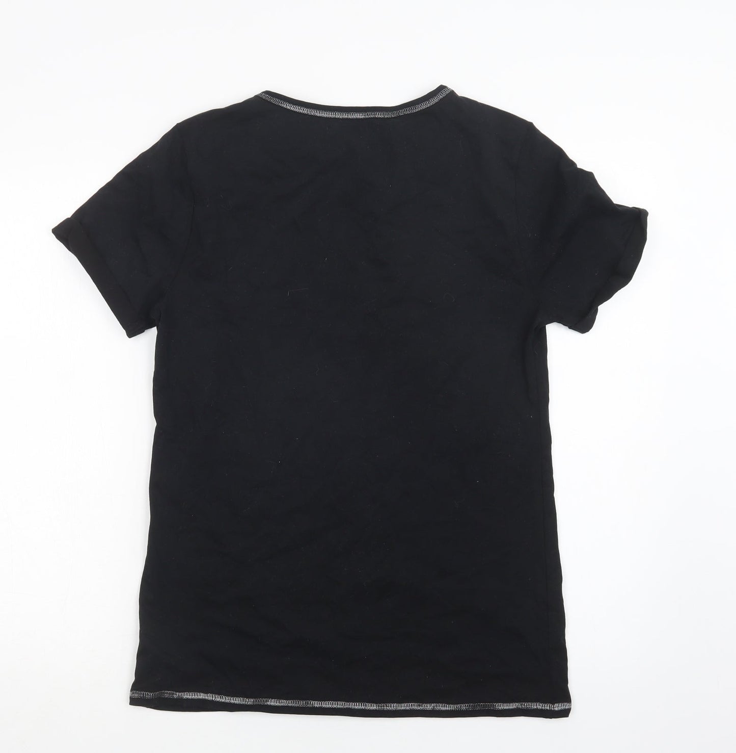 NEXT Womens Black  Cotton Top Lounge Set Size S