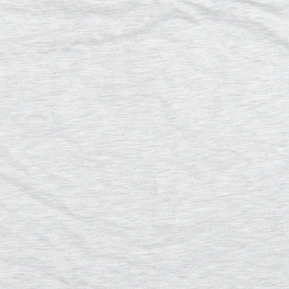George Girls Grey  Polyester Basic T-Shirt Size 12 Years Crew Neck
