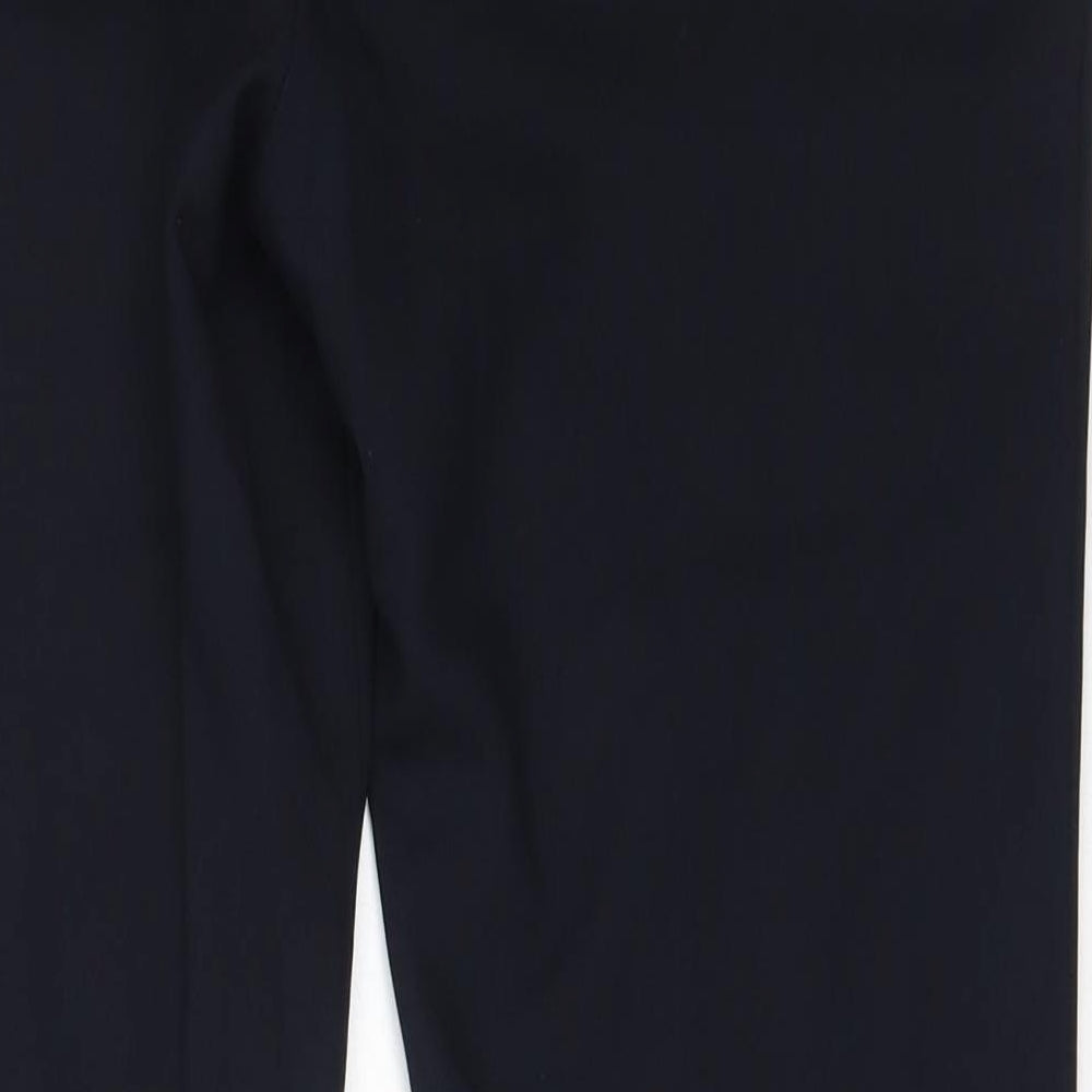 Preworn Womens Blue  Polyester Trousers  Size 10 L27 in Regular