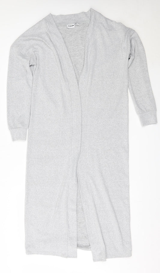 Noisy may Womens Grey Round Neck  Polyester Cardigan Jumper Size S