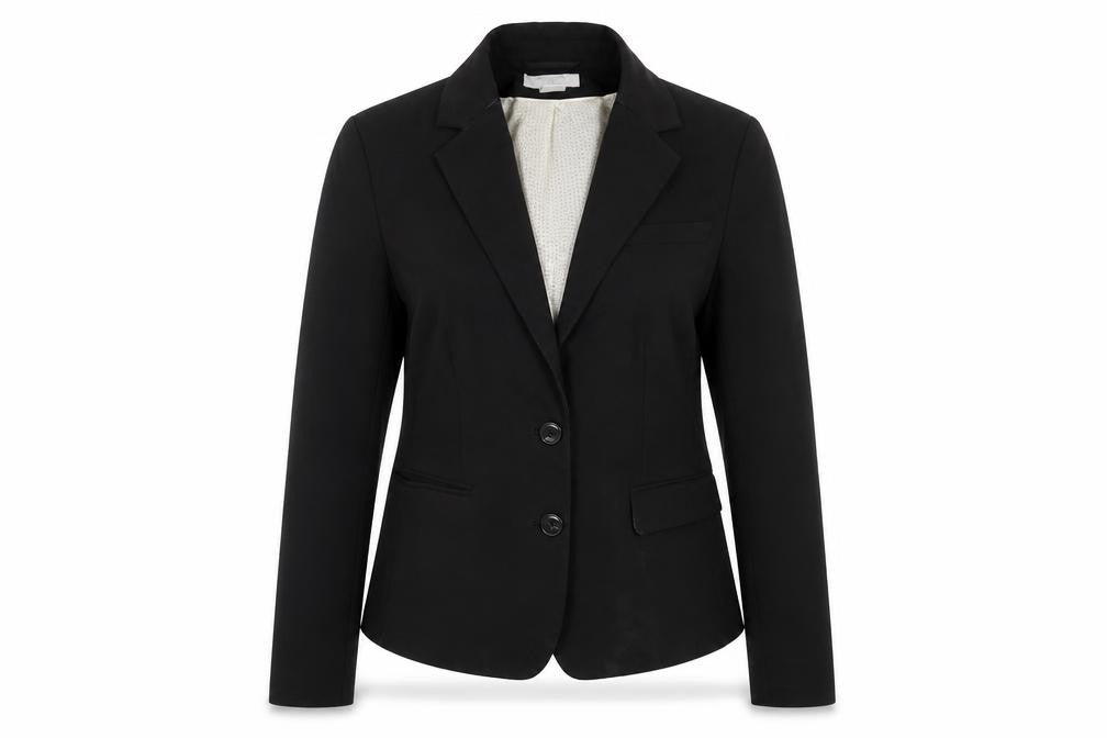 H&M Womens Black  Cotton Jacket Blazer Size 42