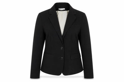H&M Womens Black  Cotton Jacket Blazer Size 42