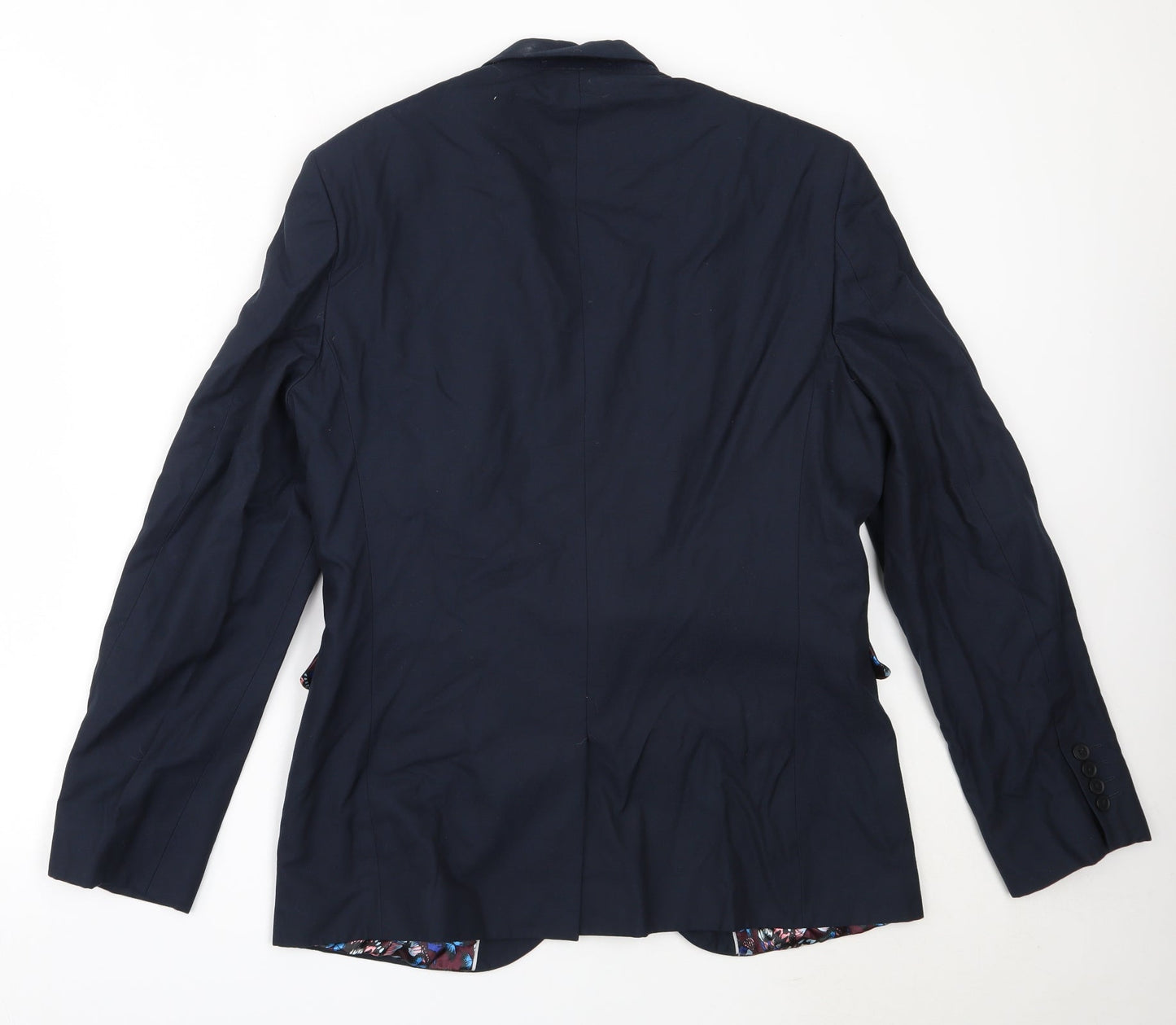 NEXT Mens Blue  Polyester Jacket Blazer Size 40