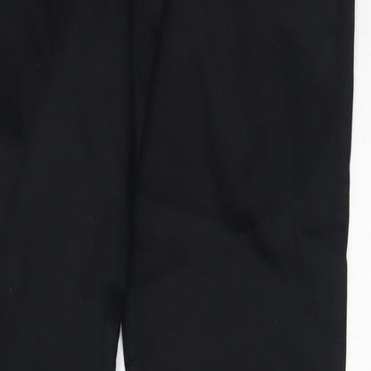 Mango Womens Black  Polyester Trousers  Size 40 L32.5 in Regular