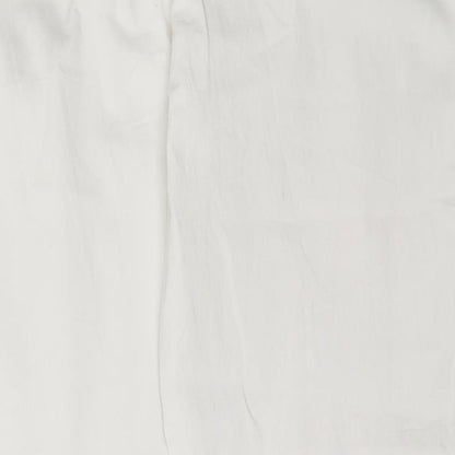 CANDA Womens White  Cotton Trousers  Size 48 L29 in Regular